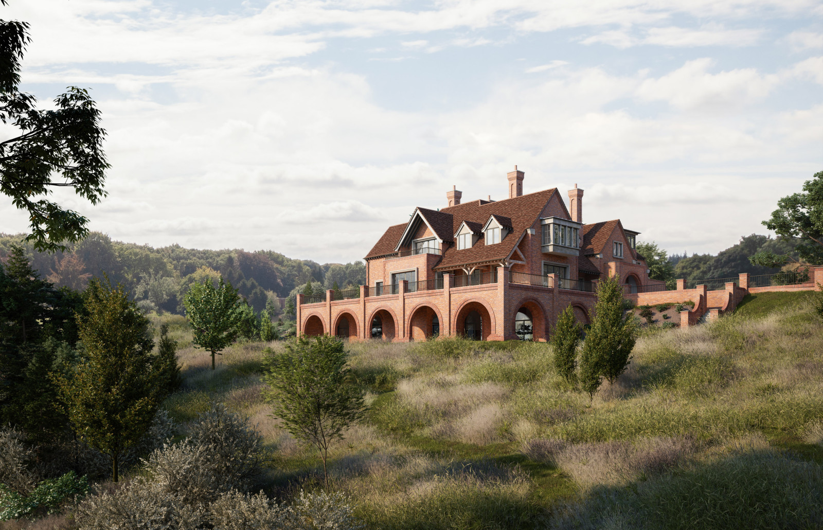 Arts & Crafts New Build in AONB - Anderson Orr Architects Ltd.